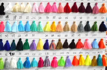 20buc 20 de Mix de Culoare 30mm Colorate de Bumbac, de Mătase Ciucure Perie Farmec Artizanat lucrate Manual Tassel Pandantiv bijuterii DIY Accesorii