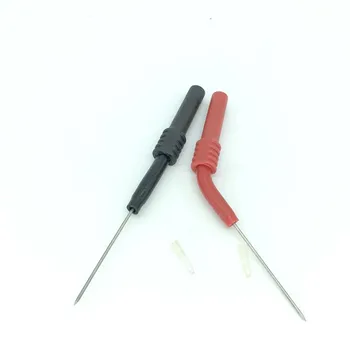 4buc 1.0 mm PVC Moale Izolare Piercing Ac Non-distructive Multimetru Testare Sonde 30-60V 10A Rosu/Negru