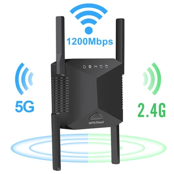 5G WiFi Extender de Retea Wireless cu Rază Lungă Rapel WIFI 300Mbps 1200Mbps Router WiFi Amplificator Wireless Wi-Fi de Semnal Repeator