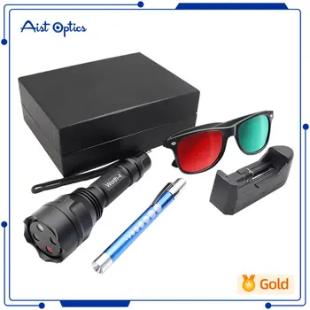 AIST brand Oftalmic Portabile de Metal, în Valoare de 4 Dot bec de Testare W4LT cu Rosu Verde Ochelari Lanterna Tip Lanterna oftalmologie Tester