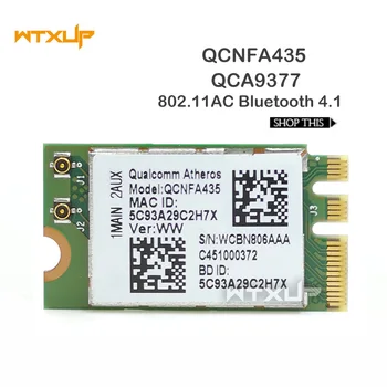 Adaptor Wireless Card pentru Qualcomm QCA9377 QCNFA435 802.11 AC NFA435 433Mbps 2.4 G/5G DW1810 unitati solid state placa WIFI Bluetooth 4.1