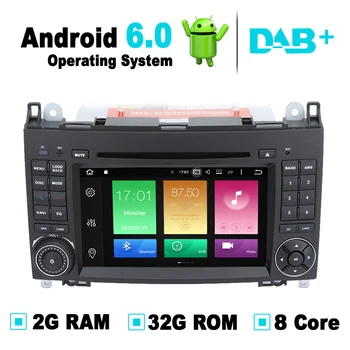 Android 6.0 Sistem de Auto DVD Player, Navigatie GPS Stereo Media Radio Auto pentru Mercedes-Benz a Class W169 Vito Viano Sprinter W906