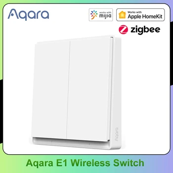 Aqara E1 Smart Wireless Switch Comutator de Perete Zigbee Dual Intelligent Control O Cheie de Control Extrem Singur clic pe Comutator Wireless