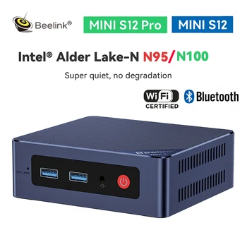 Beelink Mini S12 Pro N100 Mini PC Intel 12 N95 Câștiga 11 DDR4 8GB 256GB 16GB 500GB SSD Wifi BT5.2 NVME Desktop Computer de Jocuri