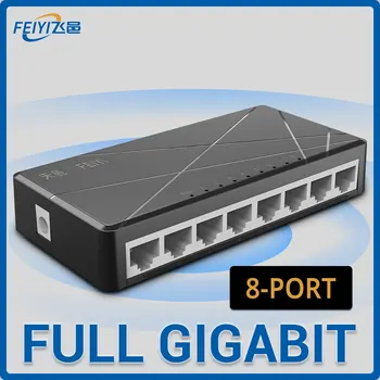 FEIYI SG108M Switch Ethernet cu 8 Porturi Desktop Rețea Ethernet Switch Gigabit 1000Mbps LAN Hub