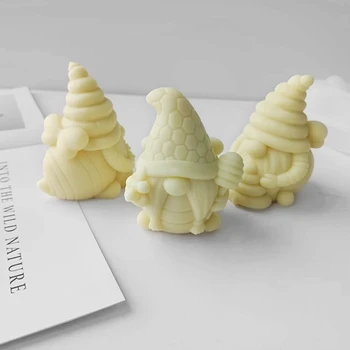 Gnome Rășină Mucegai,Desktop 3d Ornament Silicon Mucegai, Mucegai de Luare Lumânare Moș Crăciun Epoxidice Rășină de Turnare Mucegai