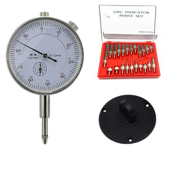 Indicator cu cadran 0-10 mm 0.01 mm proptele de Încercare 22buc Nicovală Set Punct Fir M2.5mm Instrument de Măsurare