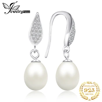 JewelryPalace 7-9mm apă Dulce Pearl Argint 925 Picătură Legăna Cercei pentru Femei de Moda Trendy Bijuterii Cadou Nou Sosire