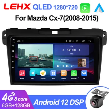 LEHX L6 Pro Android Auto 12 2 DIN Radio Player Multimedia, Autoradio Pentru Mazda Cx-7 cx7 2008-2015 Carplay GPS Stereo Capul Unitate DVD