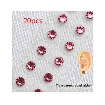 Magnetic Șirag de mărgele /5 culori de cristal ureche Plasture Transparent Bandă Anti-alergice terapia Magnetică Ureche Presiune Lipi Urechea Auriculoterapie