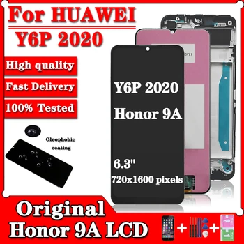 Original 6.3 Pentru Huawei Y6P/Bucurați-vă de 10E LCD MED-LX9 X9N AL00 AL20 TL00 Ecran Digitizer Inlocuire Pentru Onoare 9A MOA-LX9N