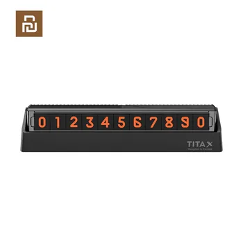 Original Youpin Bcase TITA X Cota de La Bcase Flip Tip Auto Temperary Parcare Numărul de Telefon Card Placă Mini Masina de Decor