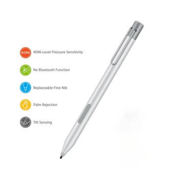 Pentru Microsoft Surface Pen-Du-te Pro7/6/5/4/3 Stilou Electronic 4096 Nivele de Presiune cu Vârful Hota+Sfat -Argint