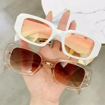Retro Trendy Ochelari de Soare Dreptunghi Y2k ochelari de Soare pentru Femei Barbati 90 de Epocă Cadru Pătrat Nuante Protecție UV400 Ochelari de Conducere