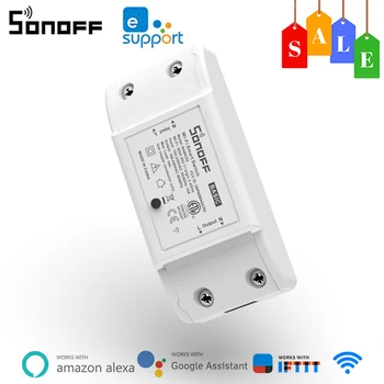 SONOFF BasicR2 WiFi Smart Switch Wireless DIY Modul Releu Prin Ewelink APLICAȚIE fără Fir Control de la Distanță Funcționează Cu Alexa de Start Google