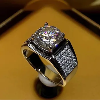TR925 imitație moissanite inel cu diamant dominator bărbați inel de sex masculin și de sex feminin iubitorii de inel fabrica de vânzări directe