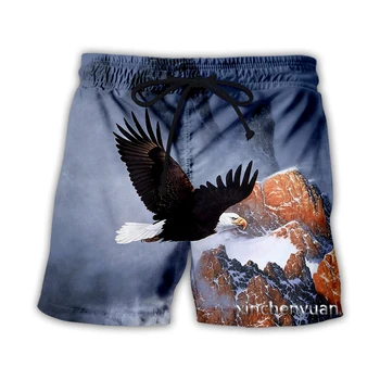 xinchenyuan Nouă Bărbați/Femei Animale Vultur Arta 3D Imprimate Casual pantaloni Scurți de Moda Streetwear Libertate Sportive pantaloni Scurți T29