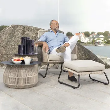 În aer liber, balcon, canapea scaun curte de agrement rezistent la apă și protecție solară aliaj de aluminiu masă de cafea, canapea scaun combinație