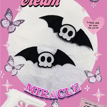 Întuneric Gotic Nișă Bat Craniu Ac De Păr Pentru Femei Harajuku Egirl Lolita Goth Tiara Y2k Păr Accesorii Petrecere De Halloween, Cadou Nou